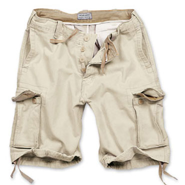 SURPLUS Vintage shorts Beige Washed / Pantalones cortos ropa militar