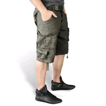 SURPLUS Division Shorts olive washed 2