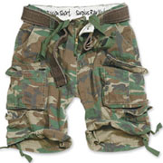 SURPLUS Division Shorts woodland washed / Pantalon corto camuflaje