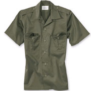 SURPLUS US shirt 1/2 olive / Camisa de manga corta oliva