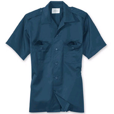SURPLUS US shirt 1/2 navy / Camisa de manga corta azul marino
