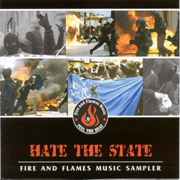 V/A: Hate the states - Fire and flames CD