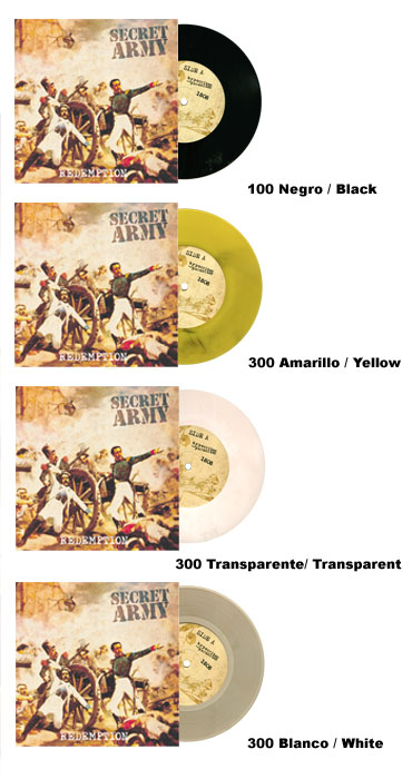 SECRET ARMY Redemption EP (Limited Edition) White Vinyl