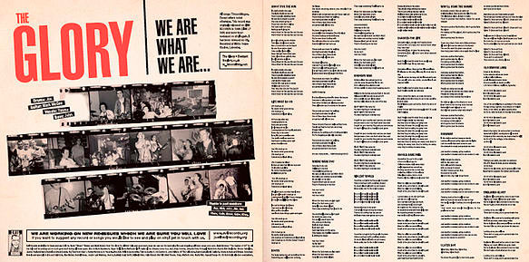 The Glory we are what we are black vinyl reissue on Oi! label Evil Records 3
