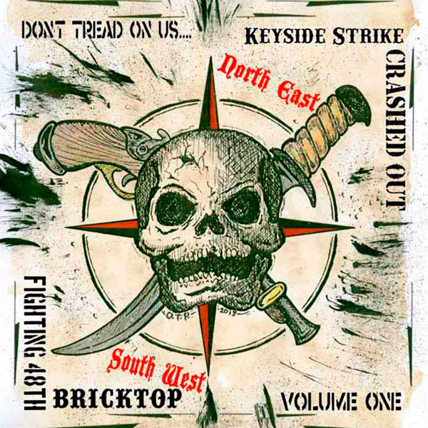 Cover for CRASHED OUT / BRICKTOP / KEYSIDE STRIKE / FIGHTING 48TH Split EP (Don't Tread Us Volume 1 EP) 1