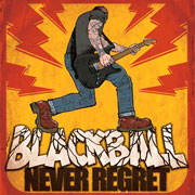 Diseño de portada para el disco BLACK BALL Never Regret LP