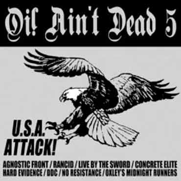Cover artwork for V/A Oi! Ain't Dead Vol. 5 (USA Attack) LP