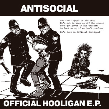 Diseño de portada de ANTISOCIAL Official Hooligan EP 