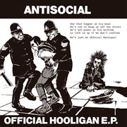 Cover artwork by skinhead artist Ramon for ANTISOCIAL Official Hooligan EP 