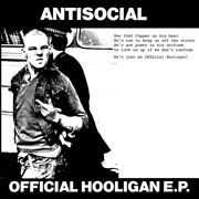Artwork cover for ANTISOCIAL Official Hooligan Arrested Skinhead EP
