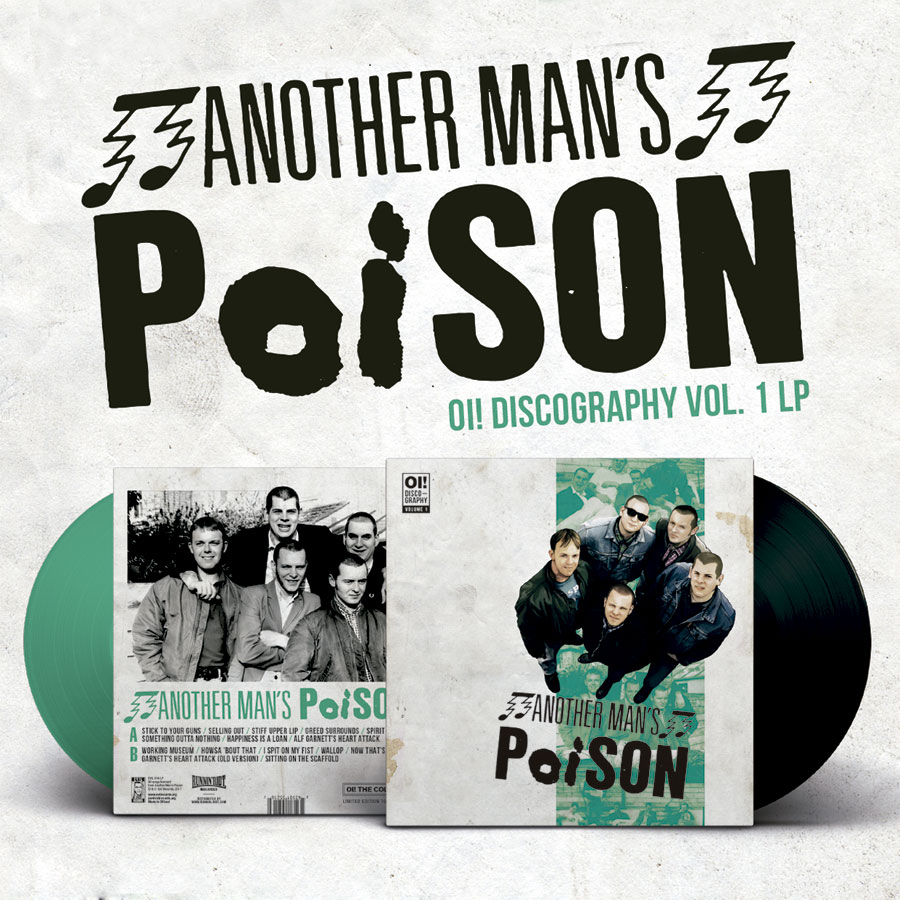Cover artwork for ANOTHER MAN'S POISON Oi! Discography Vol. 1 LP 2