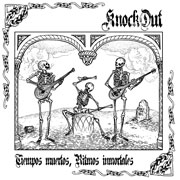 Diseño portada del disco KNOCK OUT Tiempos muertos, ritmos inmortales LP