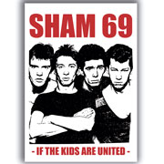 Diseño para el poster de SHAM 69 Band A3 