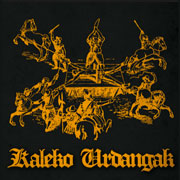 Artwork for the cover of KALEKO URDANGAK S/T EP
