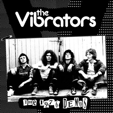 Diseño portada de THE VIBRATORS The Demos 1976 LP (Black)