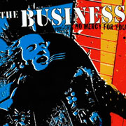 Diseño del disco THE BUSINESS No Mercy for you LP en vinilo negro