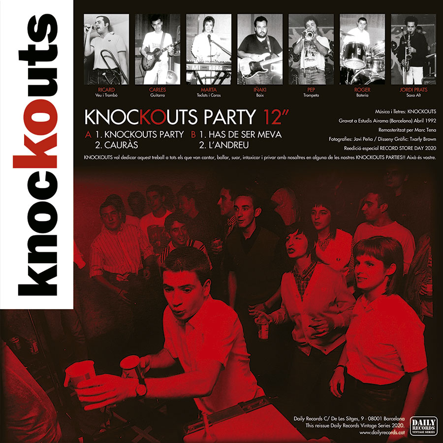 Portada del disco KNOCKOUTS Knockouts Party LP en vinilo rojo 2