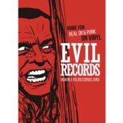 EVIL RECORDS The Home of Punk and Oi! Red Poster GIFT (18338FREE)