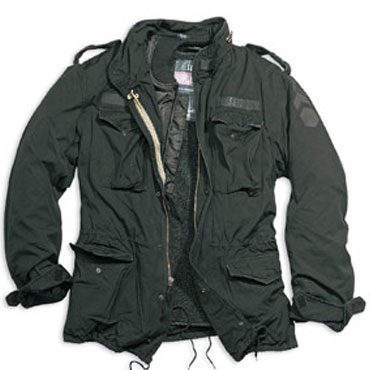 SURPLUS M65 JACKET REGIMENT Black Washed / Chaqueta Negra