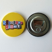 Imagen del abrebotellas SUBURBAN REBELS Yellow logo 