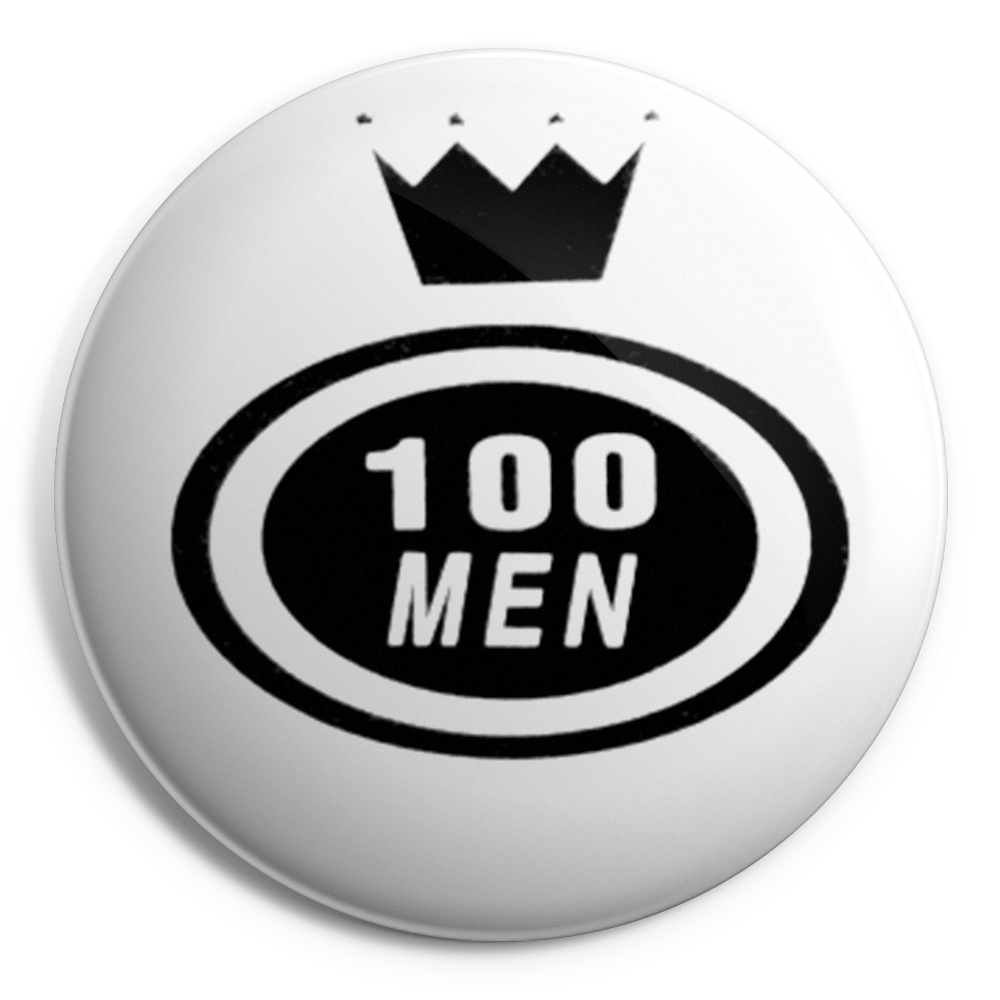 100 MEN Chapa/ Button Badge