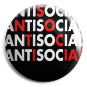 ANTI SOCIAL Chapa/ Button Badge