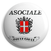 ASOCIALE Chapa/ Button Badge