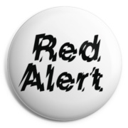 RED ALERT Chapa/ Button Badge