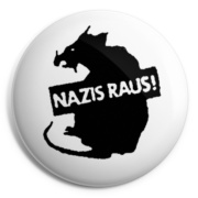 NAZIS RAUS Chapa/ Button Badge