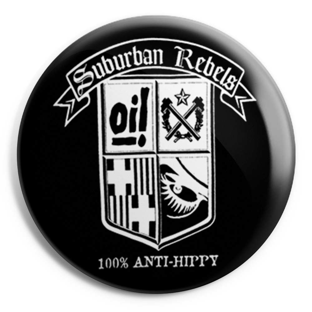 SUBURBAN REBELS (LOGO) Chapa/ Button Bad
