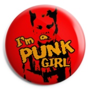 I AM A PUNKROCK GIRL Chapa/ Button Badg