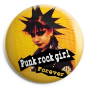 PUNK ROCK GIRL FOREVER Chapa/Badge