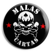 MALAS CARTAS Negra chapa / badge