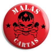 MALAS CARTAS Red chapa / Badge