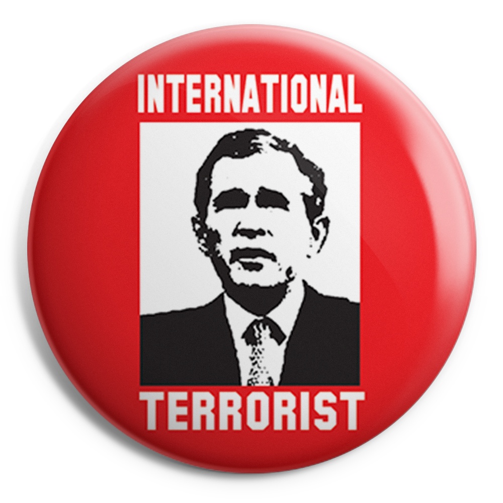 INTERNATIONAL TERRORIST Chapa / Badge