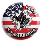 AGNOSTIC FRONT NY Hardcore Chapa / Badge