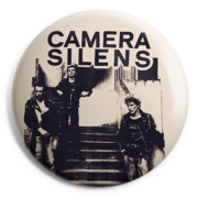 picture of button badge CAMERA SILENS French punk 