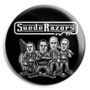 picture of SUEDE RAZORS Tv 175 Button Badge 