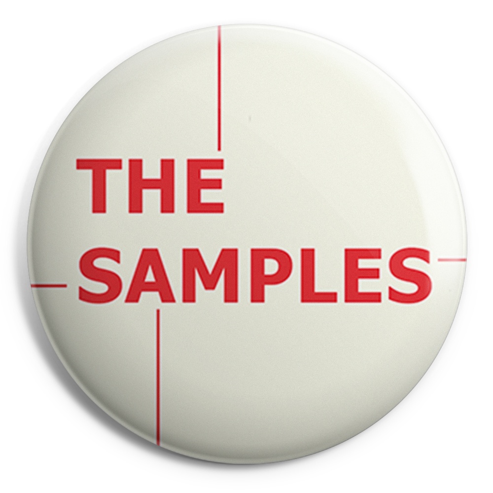 picture of THE SAMPLES Cream Logo Button Badge