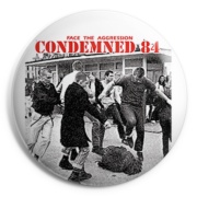 picture of CONDEMNED 84 Face the Aggression cover Button Badge