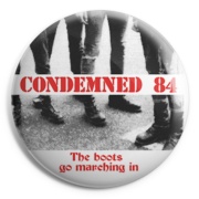 picture of CONDEMNED 84 The Boots go marching in Button Badge