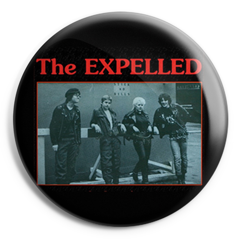 imagen chapa THE EXPELLED Punk band Button Badge