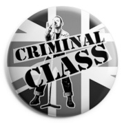 imagen chapa CRIMINAL CLASS Craig up yours with flag