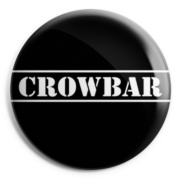 picture of CROWBAR Black and White Button Badge 