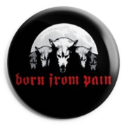 BORN FROM PAIN Wolves Chapa/Button badge