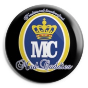 MAD CADDIES Crown Chapa/Button badge