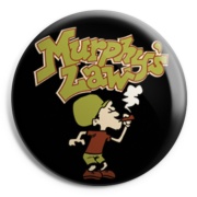 MURPYS LAW Cannabis Chapa/Button badge