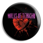 WALLS OF JERICHO Heart Chapa/Button badge