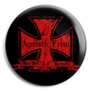 AGNOSTIC FRONT Iron Cross Chapa/Button badge