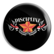 DISCIPLINE Rejects from Society Chapa/Button badge